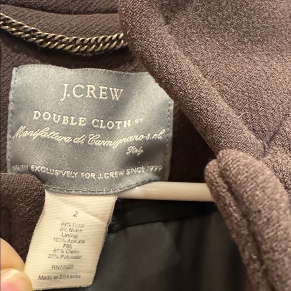 J. Crew Burgundy Wool Coat - Picture 3 of 6